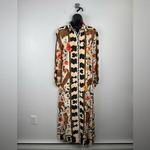 Farm Rio Women Jaguar Maxi Dress Size Small